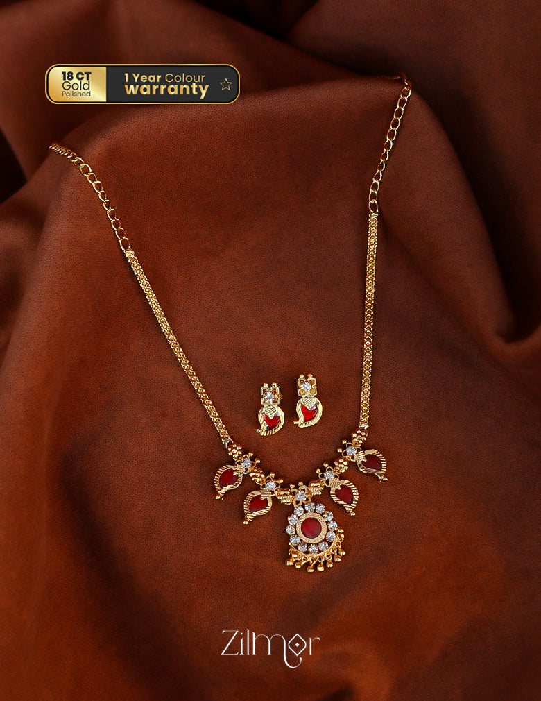 Mango Palakka Necklace Set - PP10117