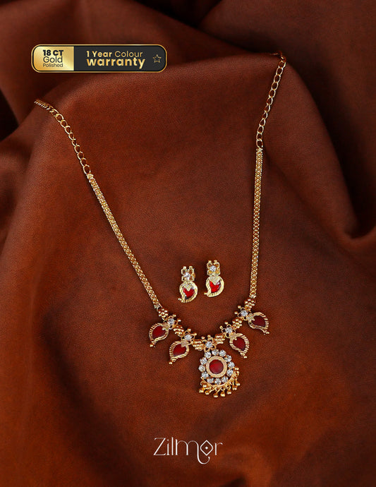Mango Palakka Necklace Set - PP10117