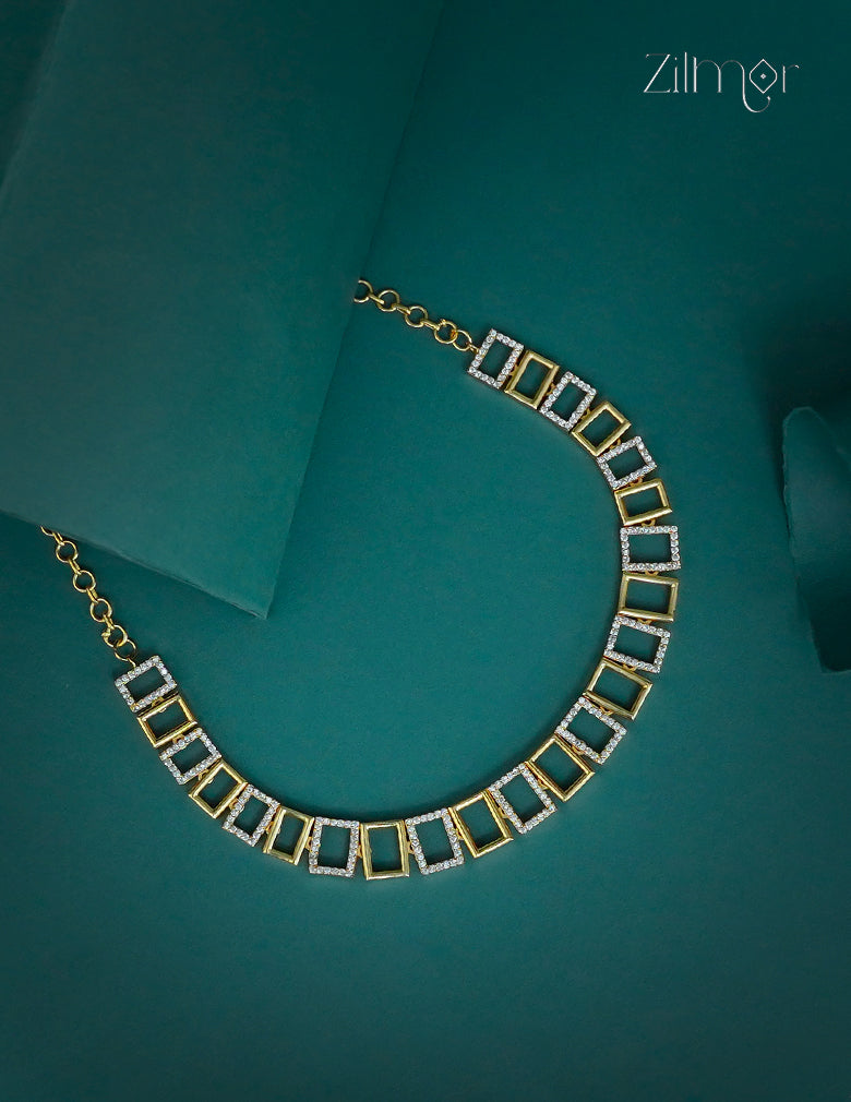 Premium Antique AD Stone  Necklace - CL1012261