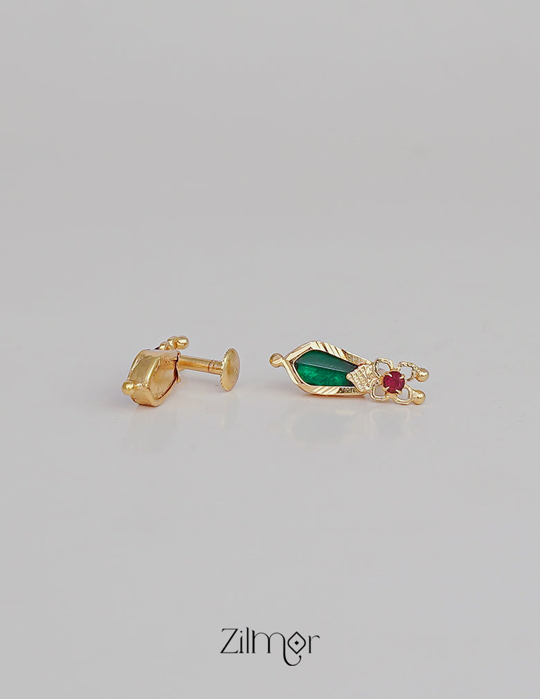 PP101638 - Gold tone Lakshmi coin & Nagapadam Necklace with Earrings set 9-Zilmor