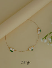 SN1012068- Lotus Pendant Invisible Necklace