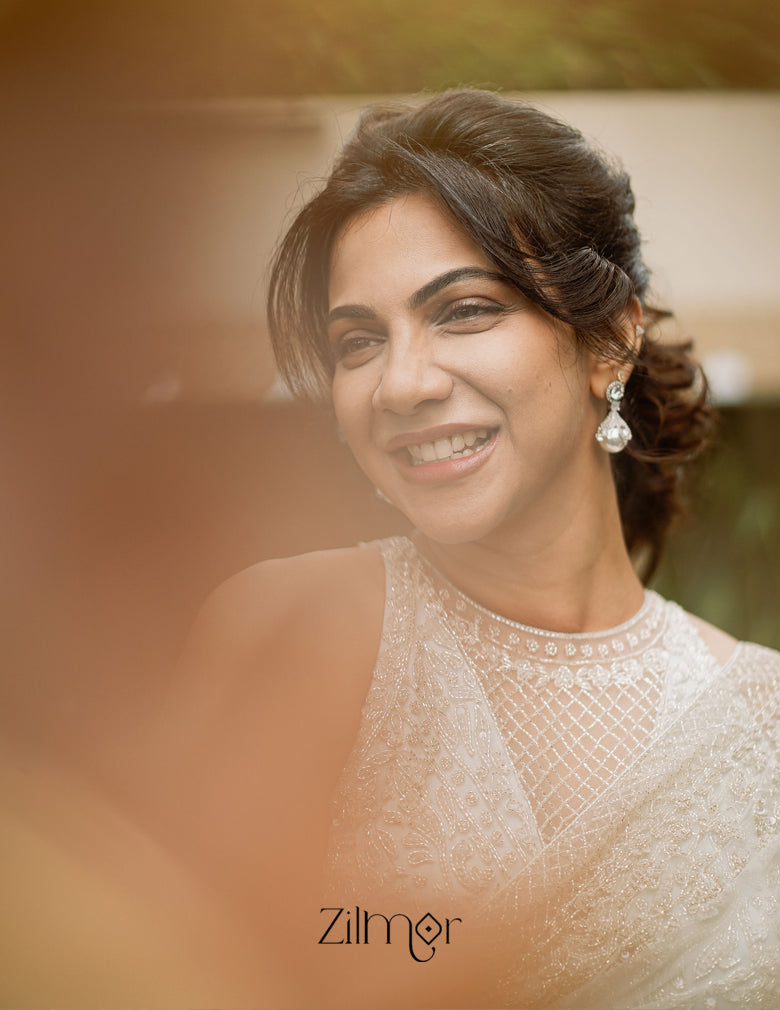 Sasha - AD Stone with Pearl Earrings
