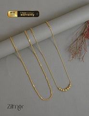 Daily Wear Anti-Tarnish Necklace Combo – 18K Gold Plated