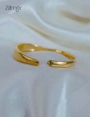 ZF1012114 - Golden Ad Stone Openable  Anti Tarnish Bracelet Bangle
