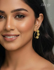 Natural Stone Golden Stud AntiTarnish Earrings - CL1012271