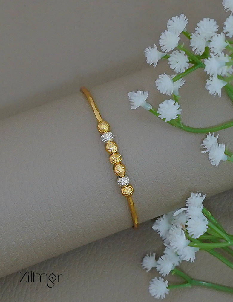 PP1011943- Gold Plated Adjustable Ball Bracelet Bangle 3-Zilmor