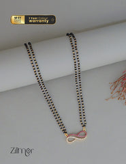 PE1011810 - Gold Plated AD Stone Pendant Traditional Mangalsutra Necklace