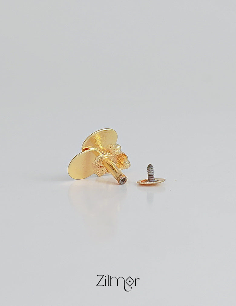 PP101638 - Gold tone Lakshmi coin & Nagapadam Necklace with Earrings set 7-Zilmor