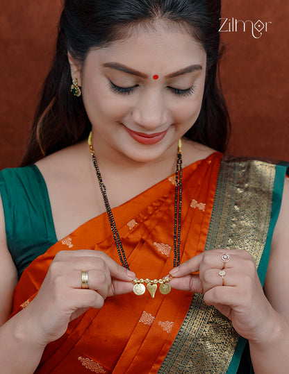 Thaali with Lakshmi Pendant Double Layer Mangalsutra Necklace - ZS1012320