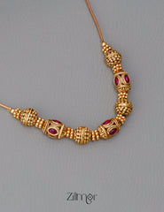 NV1011690 -  Traditional Antique Beaded  Necklace (color option) 4-Zilmor