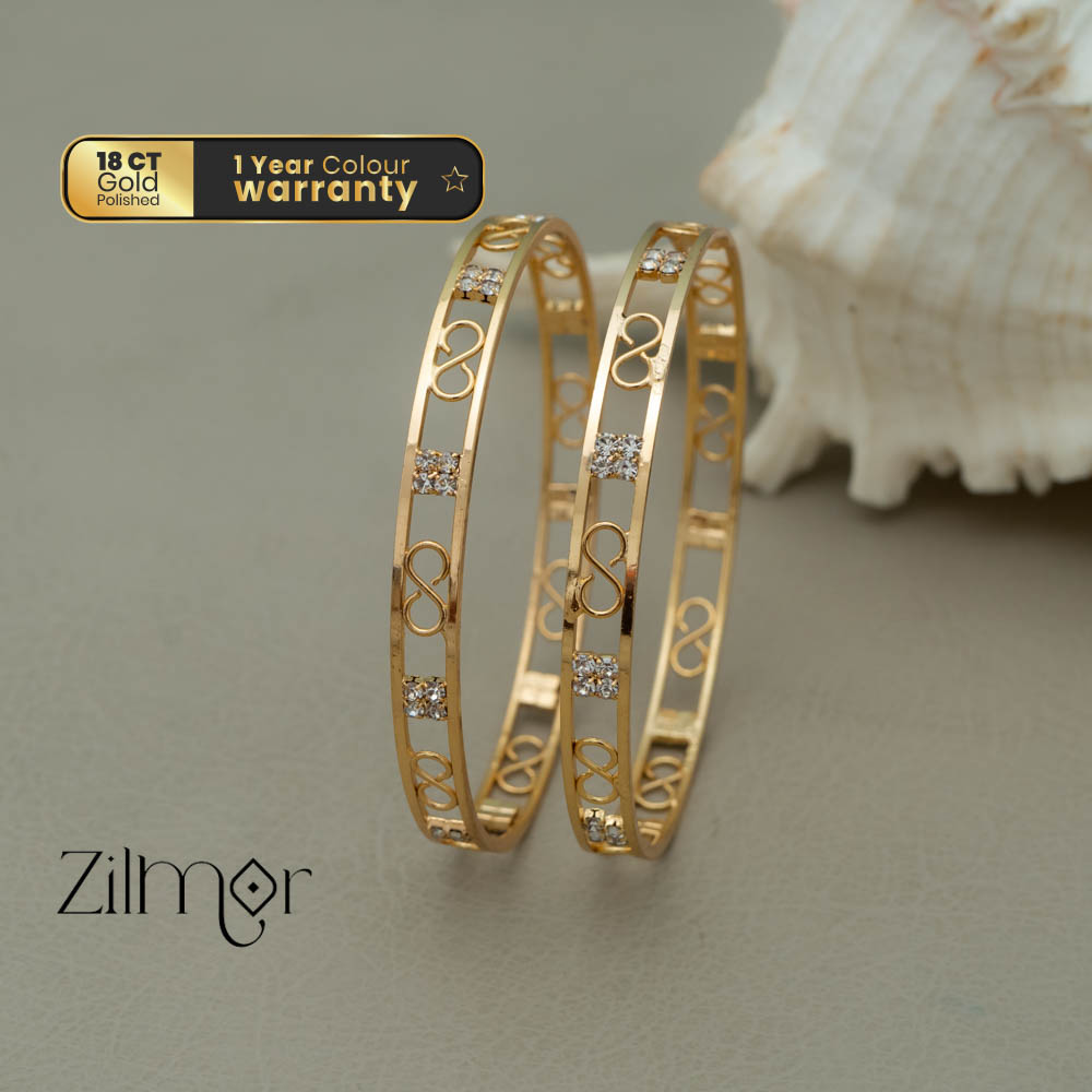 KF101035 - AD stone Bangle (Pair)