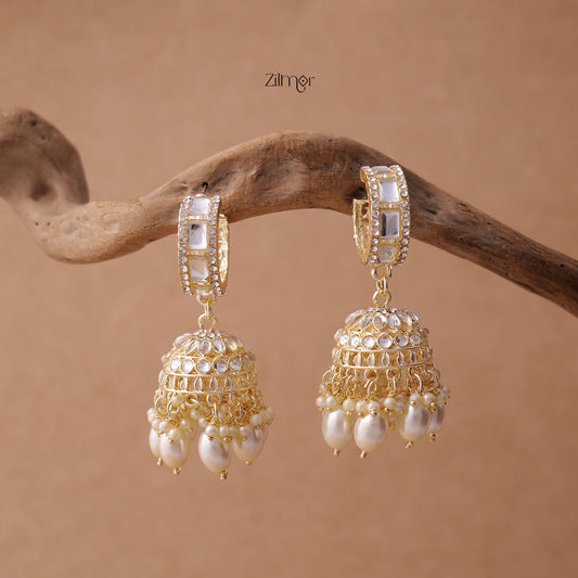 KV200119 - Beads hanging Jhumka Earrings