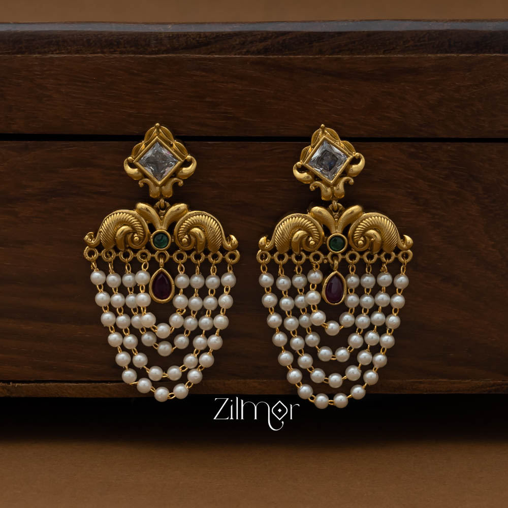 SN101670  - Pearl Antique Earrings