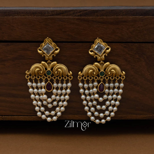 SN101670  - Pearl Antique Earrings