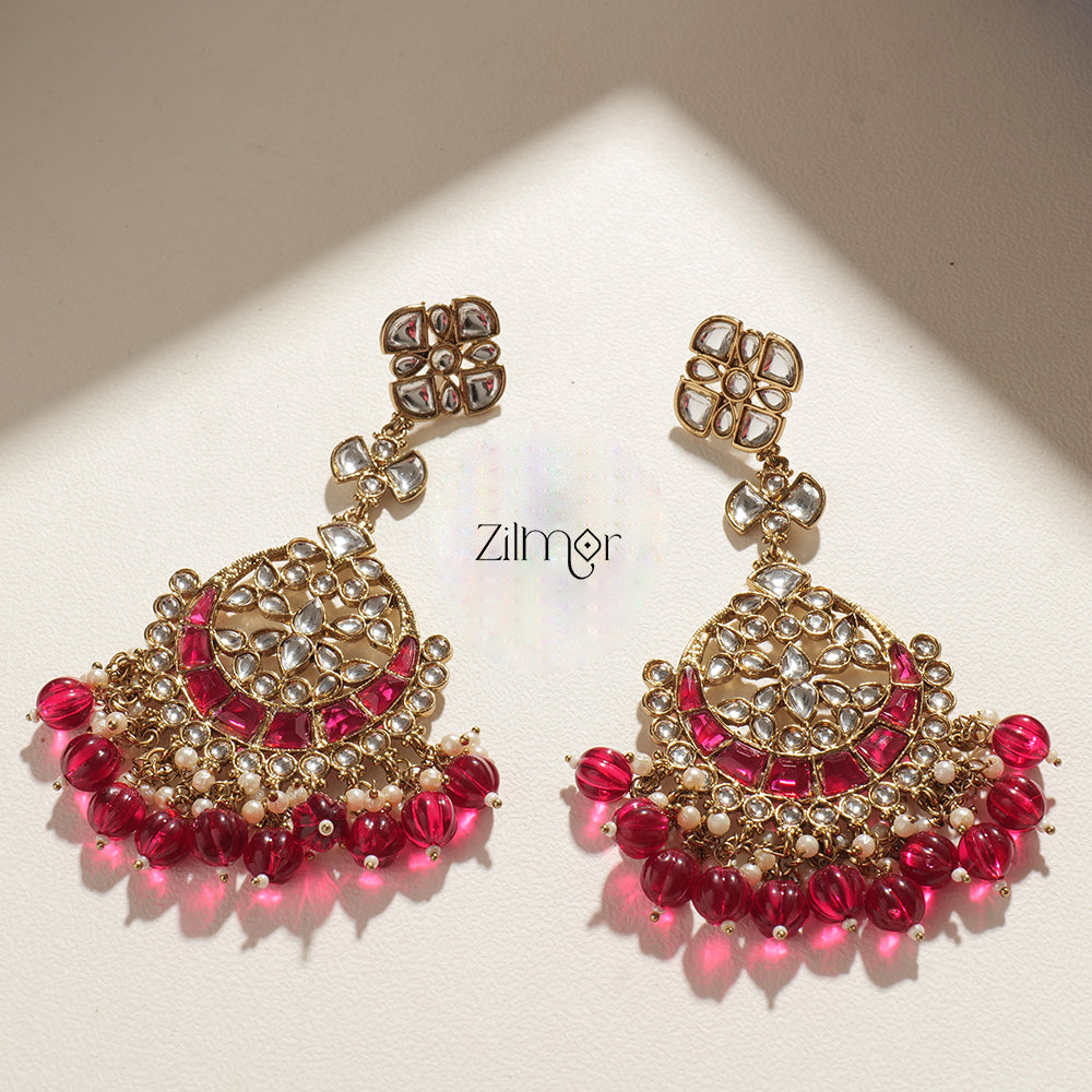 Aleesha - Polki Designer Earring