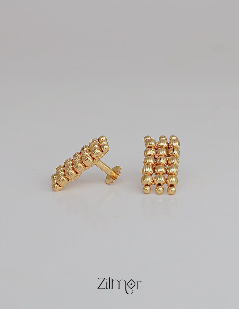 Gold Tone Bridal Necklace Earring Set - AG100604 4-Zilmor