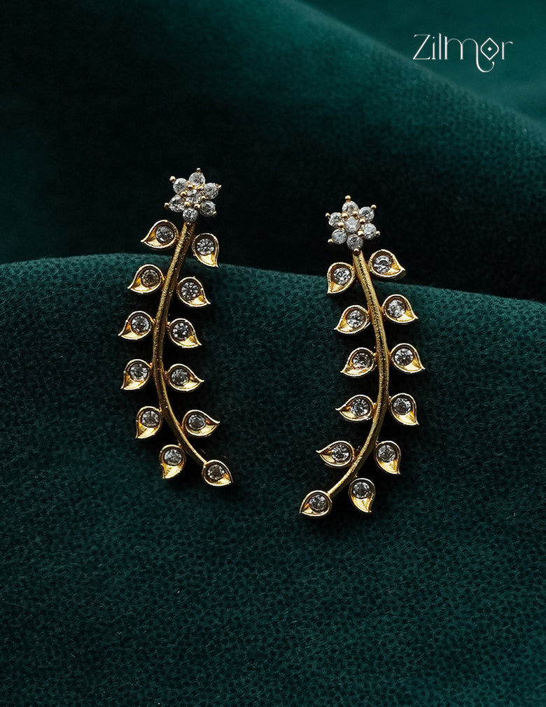 Gold Plated AD Stone Bugadi  Earrings  - AF1012949