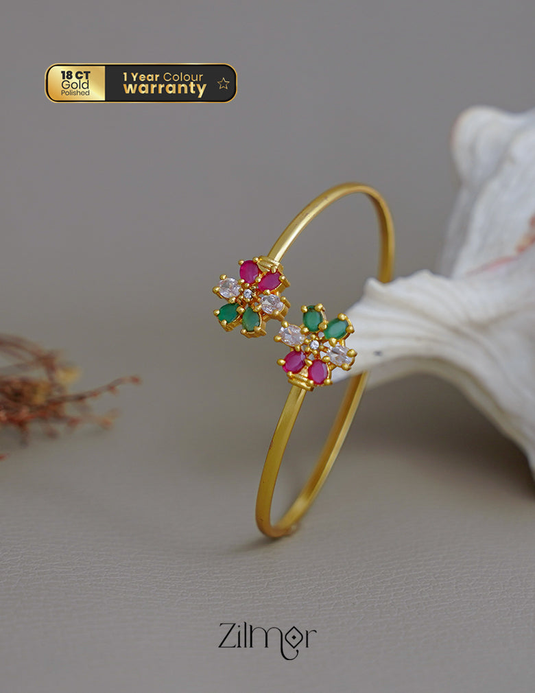 KF101689 - Gold Plated Adjustable Bangle 4-Zilmor