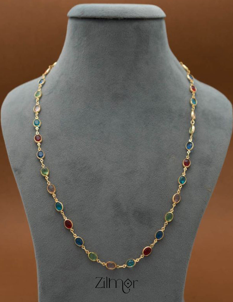 KY101528 - Semi Precious Stone Long Necklace 3-Zilmor