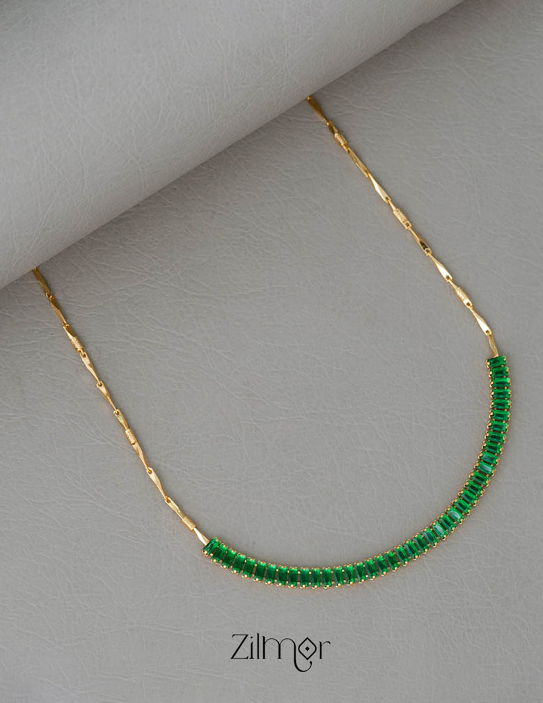 KY101963 - Anti Tarnish Halflink Tennis Necklace 6-Zilmor