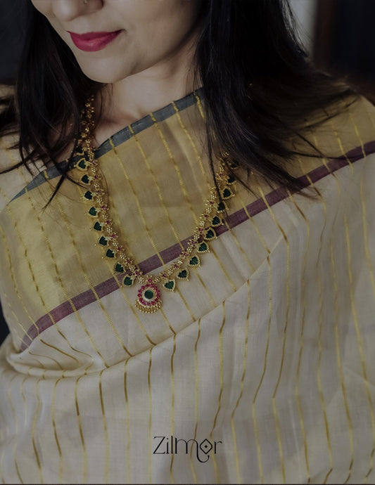 Palakka Long Haram Necklace with Pendant 4-Zilmor