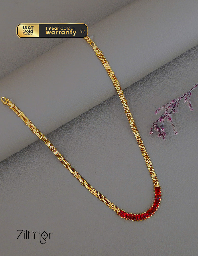 KT1011956 - Anti tarnish CZ Diamond Necklace 1-Zilmor