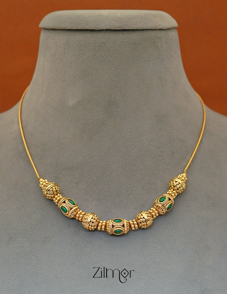 NV1011690 -  Traditional Antique Beaded  Necklace (color option) 5-Zilmor