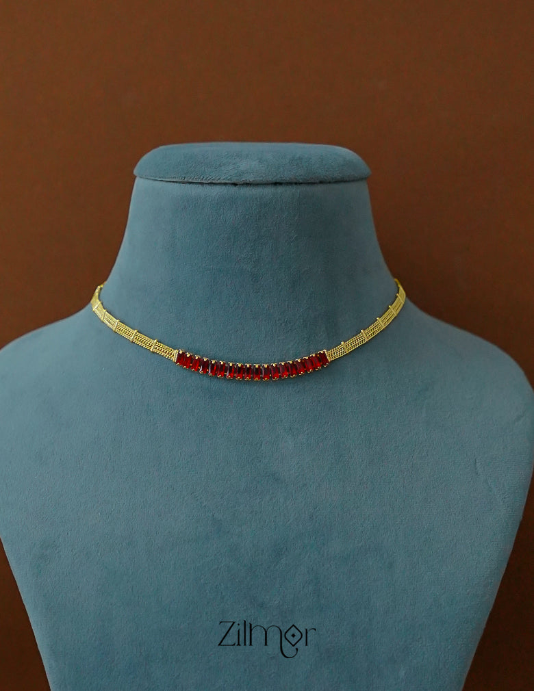 KT1011956 - Anti tarnish CZ Diamond Necklace 2-Zilmor