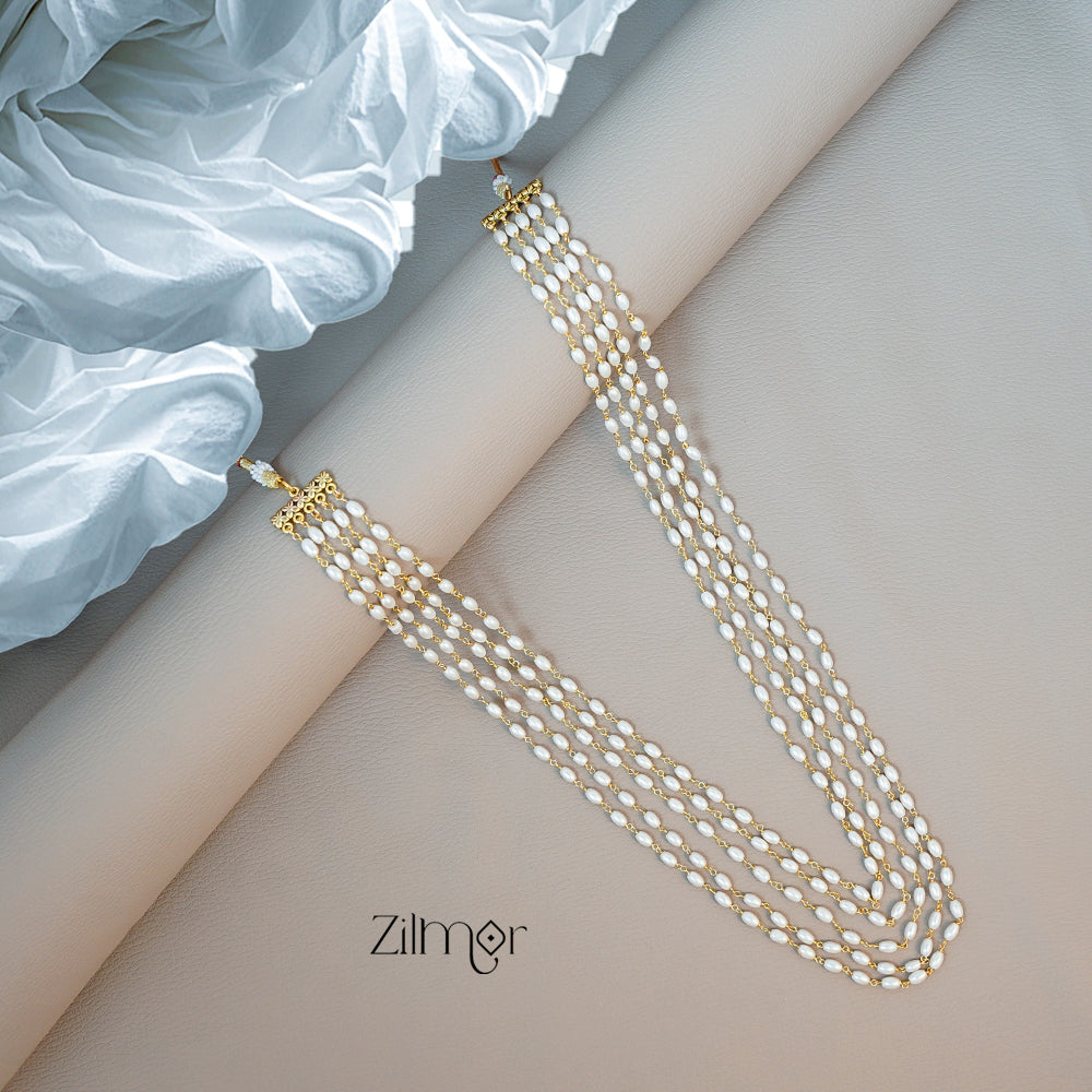 KY101124-  Pearl layer Long Necklace