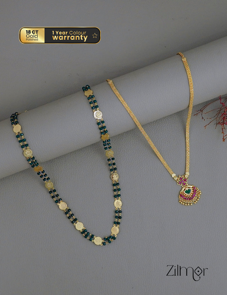 Traditional Combo Offer – Elegant Necklace & Chain Set | Perfect Gift for Your Mother