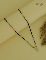 18k Gold Plated AD Stone Pendant Mangalsutra Necklace - PP1012207