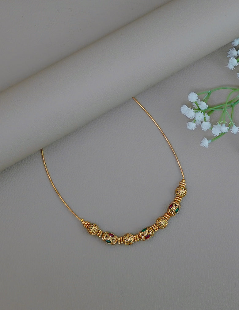 NV1011690 -  Traditional Antique Beaded  Necklace (color option) 6-Zilmor