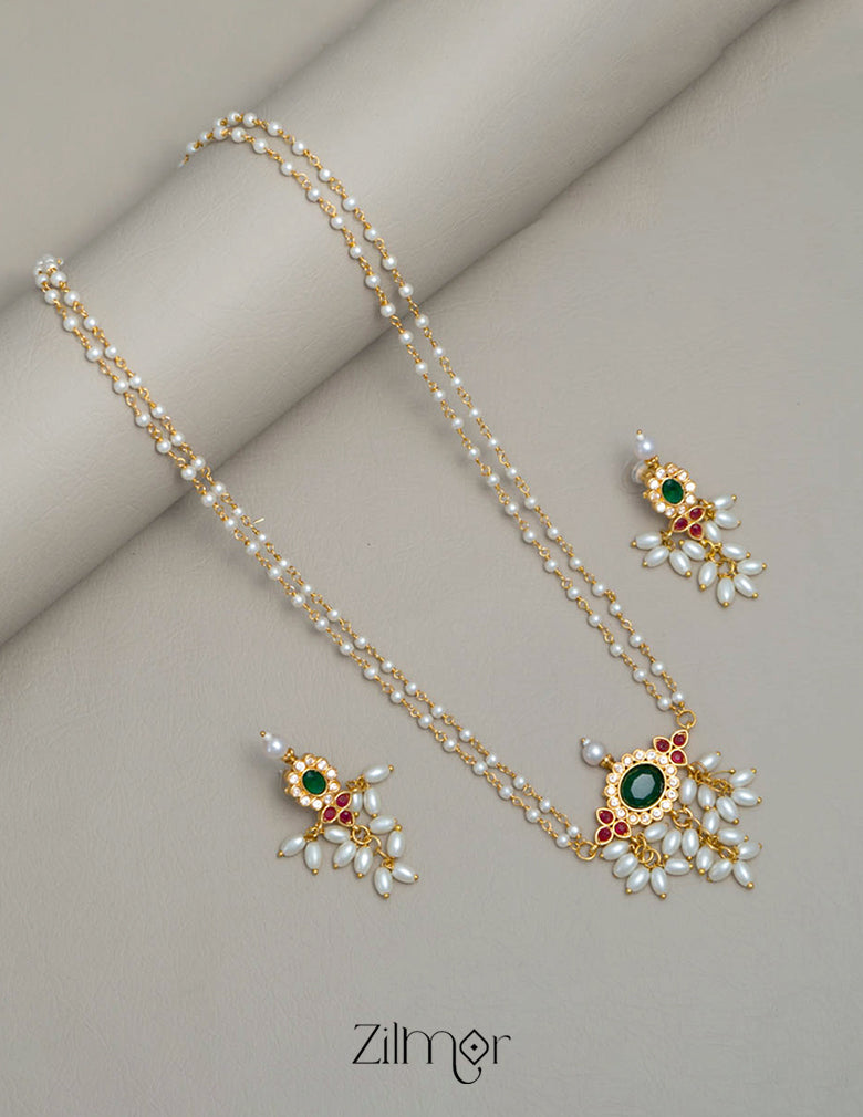 KH101467 - Pearl Necklace Earrings set