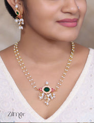 KH101467 - Pearl Necklace Earrings set