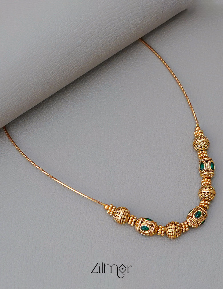 NV1011690 -  Traditional Antique Beaded  Necklace (color option) 1-Zilmor