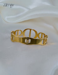 ZF1012119 - Golden Openable Anti Tarnish Bracelet Bangle