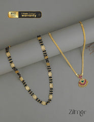 Traditional Combo Offer – Elegant Necklace & Chain Set | Perfect Gift for Your Mother
