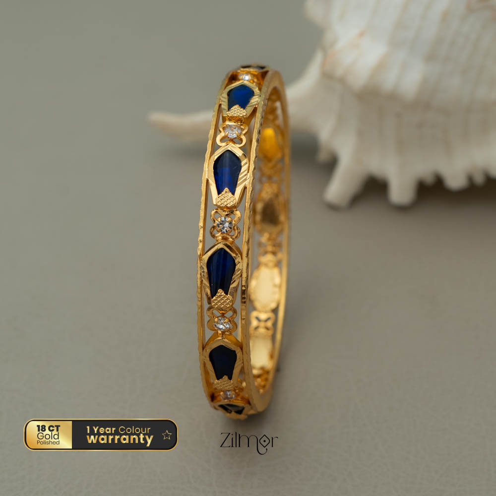 Gold-plated Nagapadam Statement Bangle SG10074