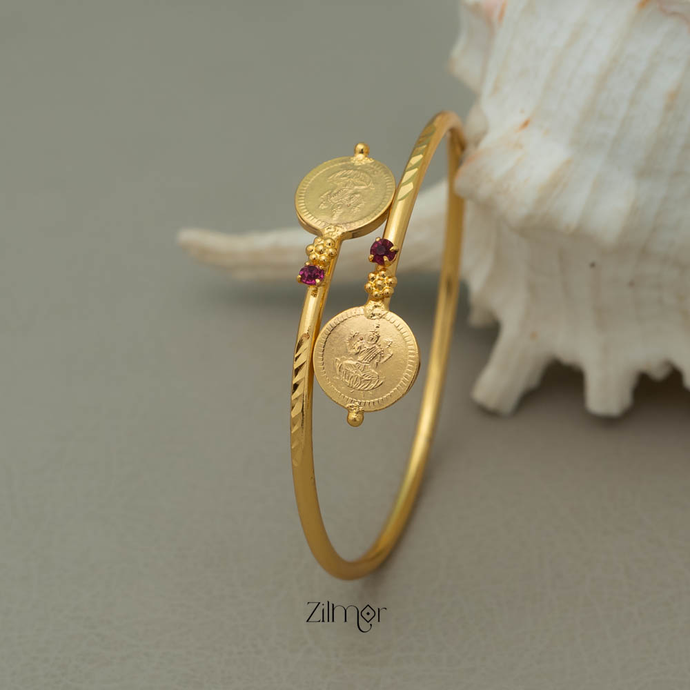 KY101739 - Gold Tone Kaashu Necklace Bangle Set