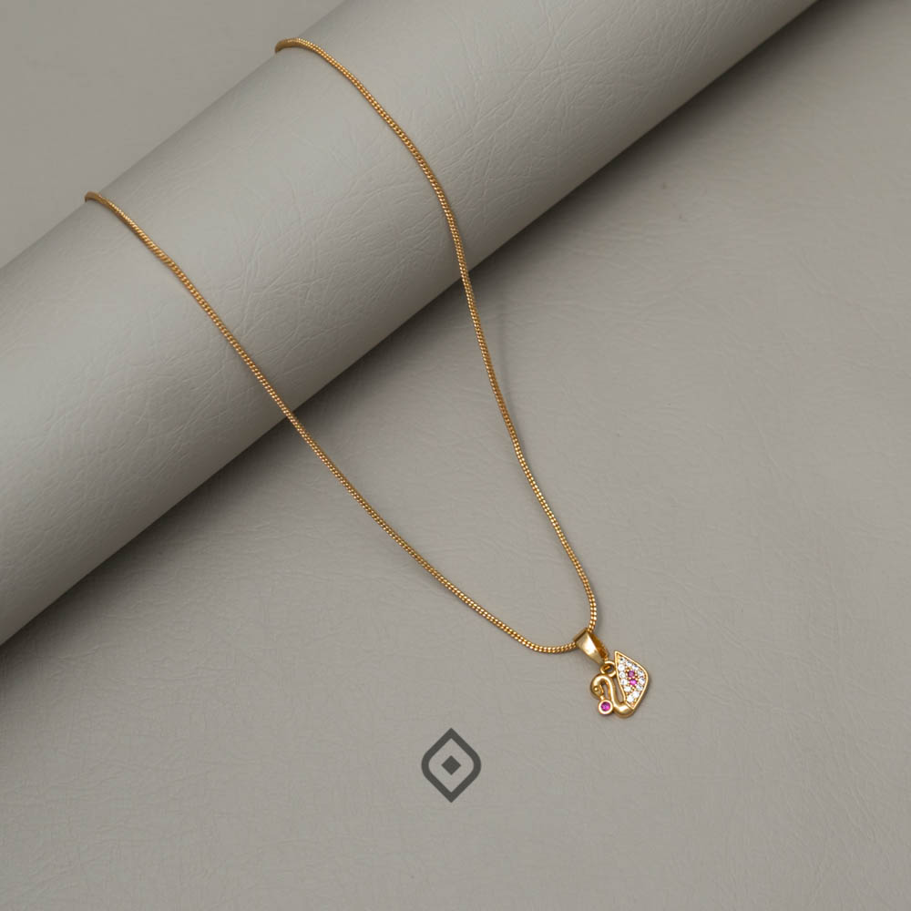 Simple pendant Necklace -SR100554