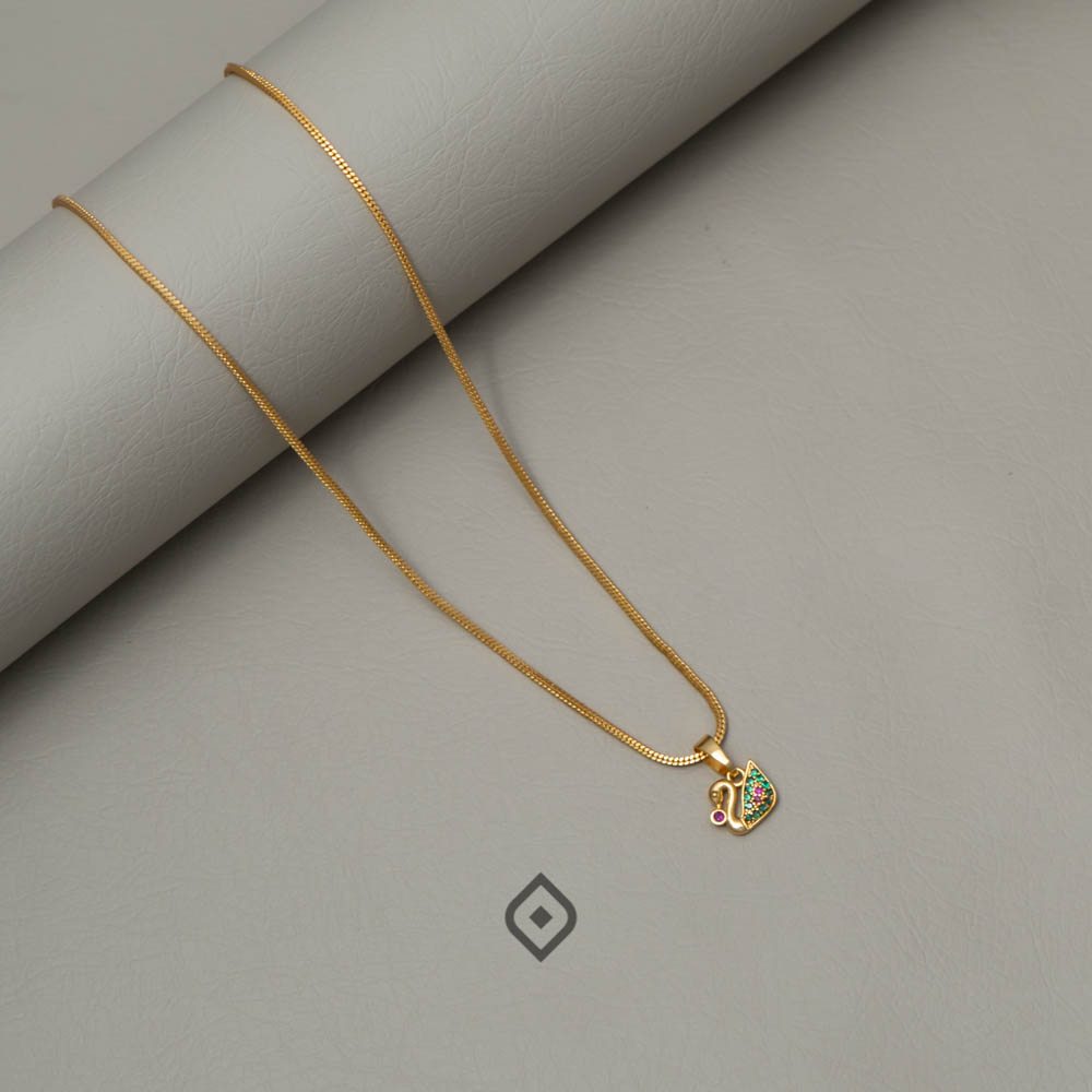 Simple pendant Necklace -SR100554