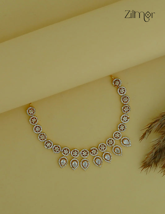 Premium Antique AD Stone  Necklace - CL1012081