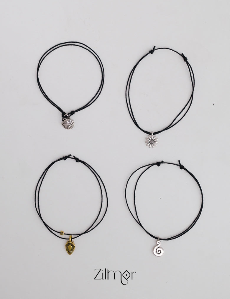 Anklet Pack Of 4 In One Combo 13-Zilmor