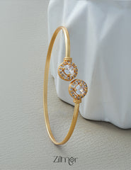 KF1011221 - Gold Plated Adjustable Bangle