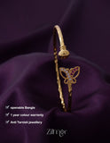 KI101060 - Gold Plated Adjustable Bangle 2-Zilmor