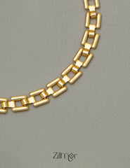 KY101770 - Anti Tarnish Block Chain Bracelet 2-Zilmor