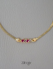 TR101999 - Gold Plated Stone Bracelet