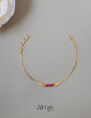 TR101999 - Gold Plated Stone Bracelet