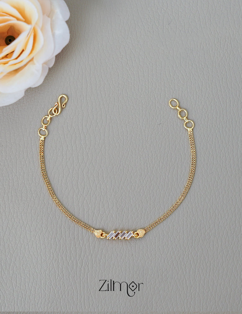 TR101999 - Gold Plated Stone Bracelet