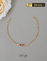 TR101999 - Gold Plated Stone Bracelet
